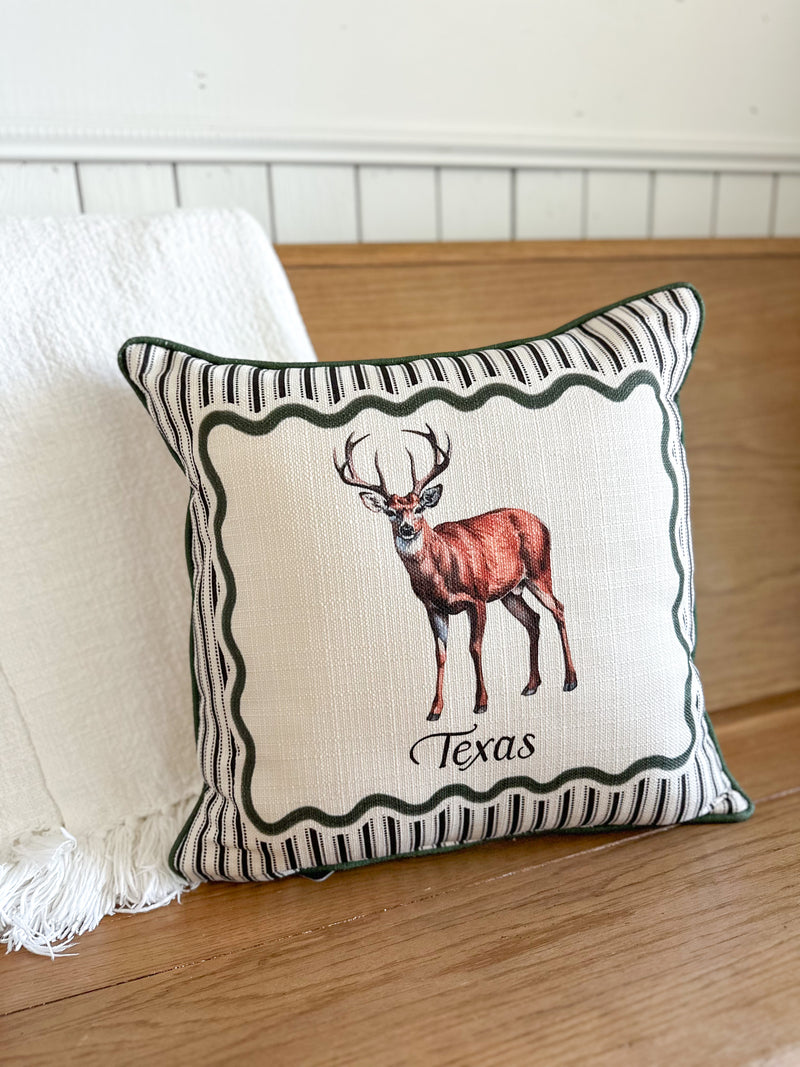 Texas Deer Pillow
