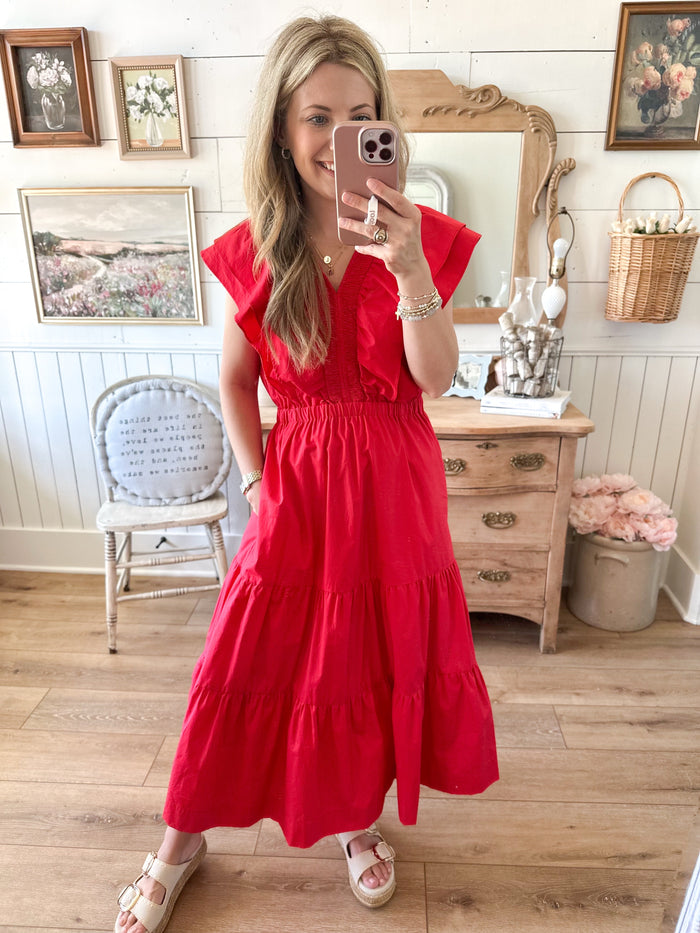Darla Jean Dress - Red