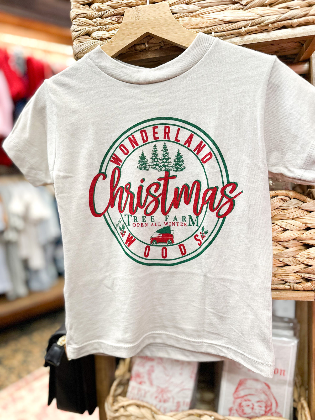 kids wonderland christmas tee by august bleu