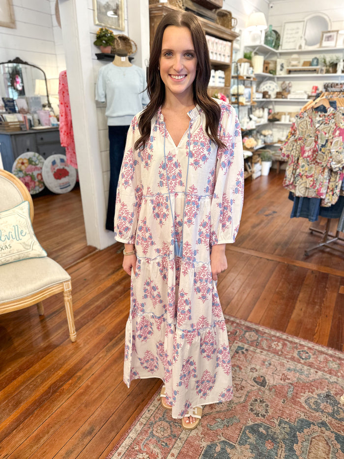 mud pie white ferris dress maxi