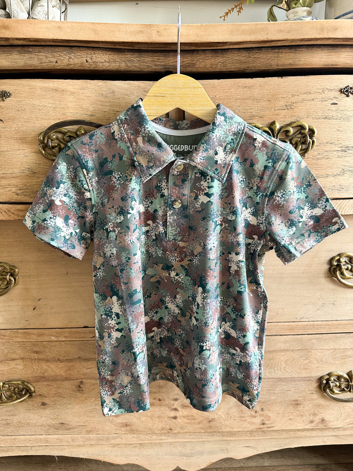 Kids camo polo ruggedbutts 