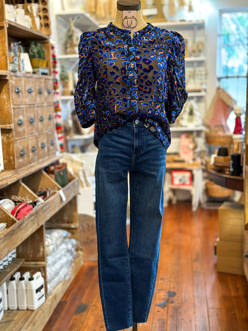dear john rowan top blue