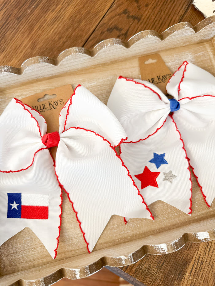 Stars Cheer Bow
