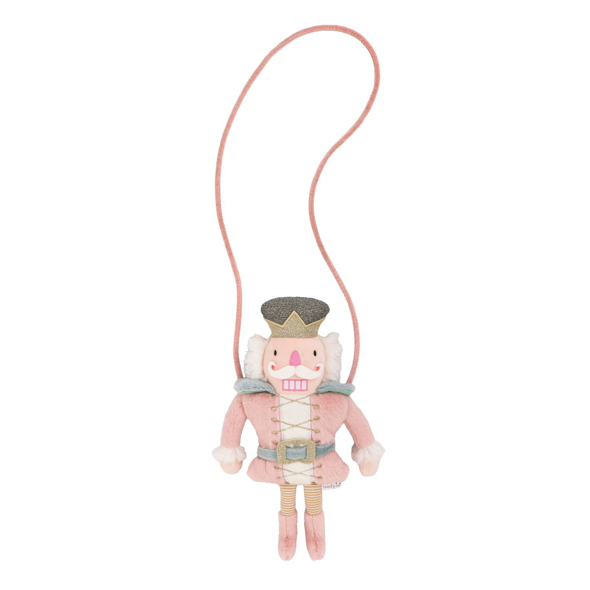 mud pie pink nutcracker plush purse for kids 
