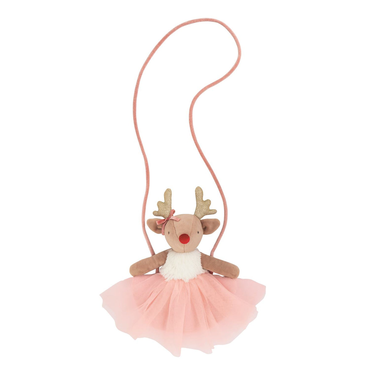 mud pie reindeer plush purse 