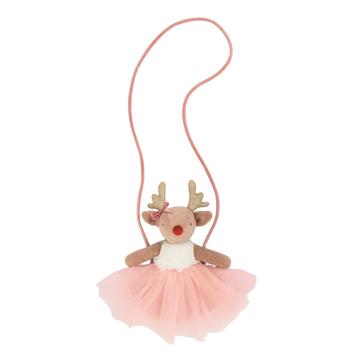 mud pie reindeer plush purse 