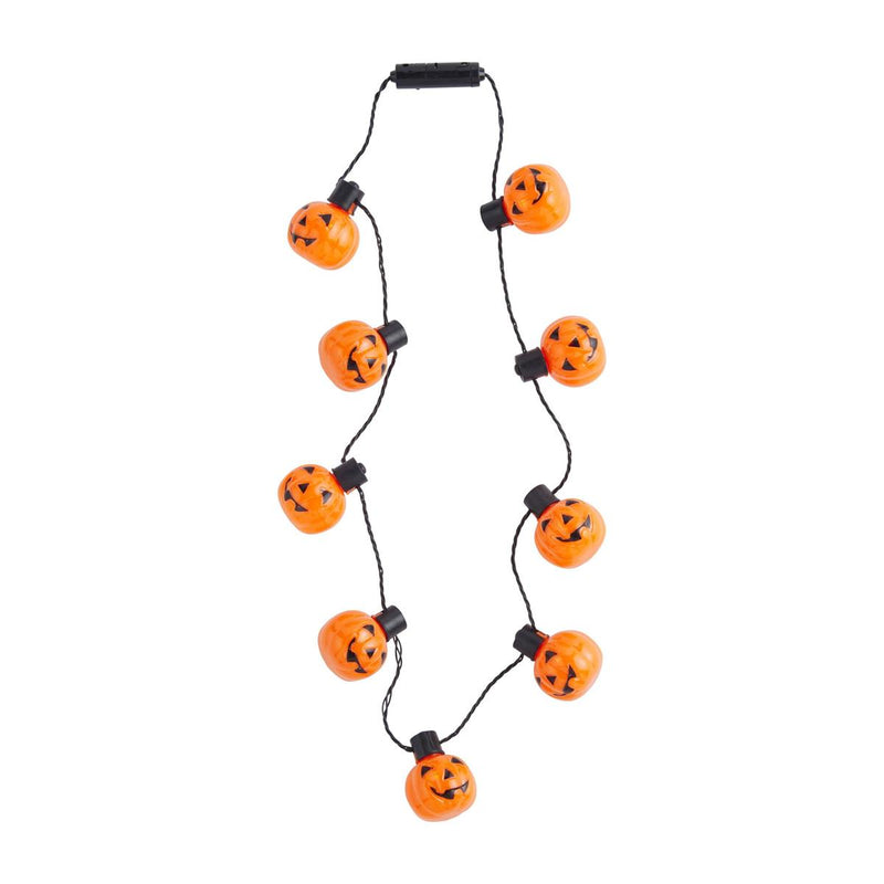 pumpkin light up necklace mud pie