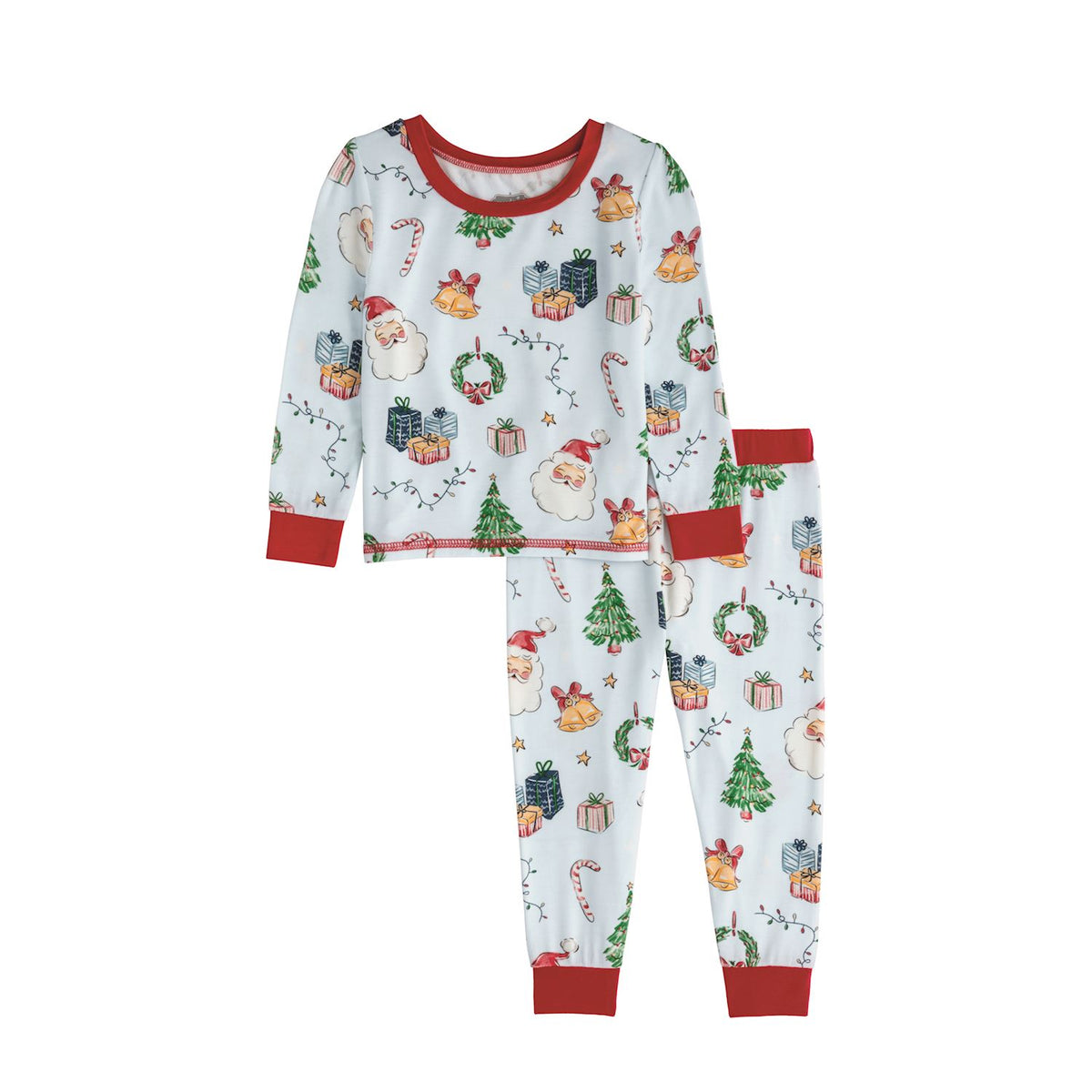mud pie blue Christmas pajama set boys blue theme 