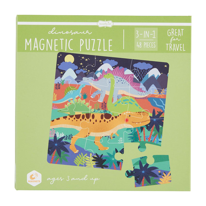 magnetic puzzle dino set