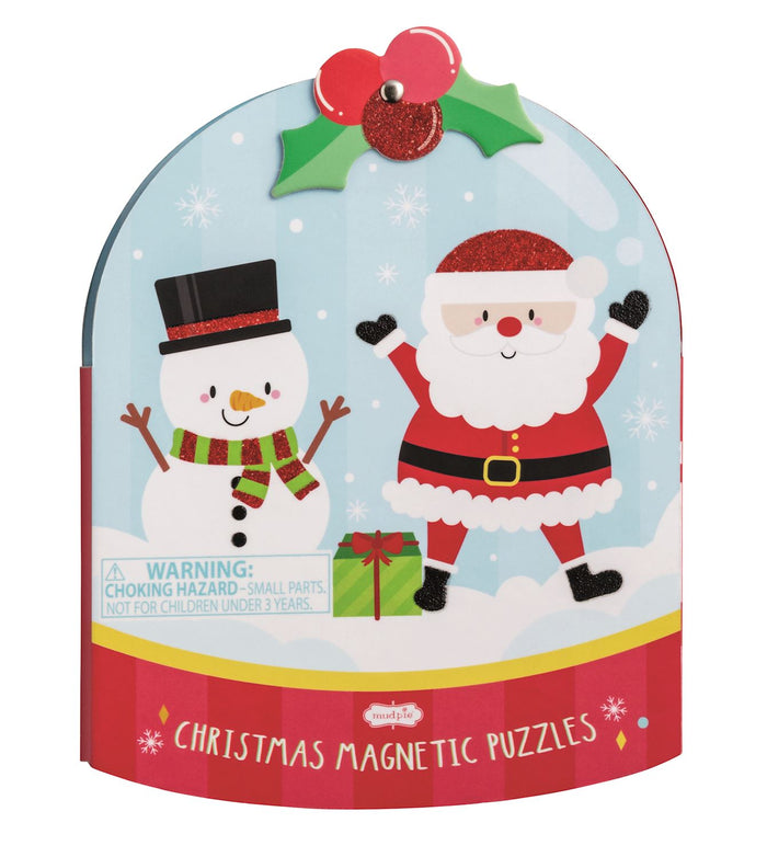 Christmas magnetic puzzles packaging with Santa and snowman design
magnetic puzzle 