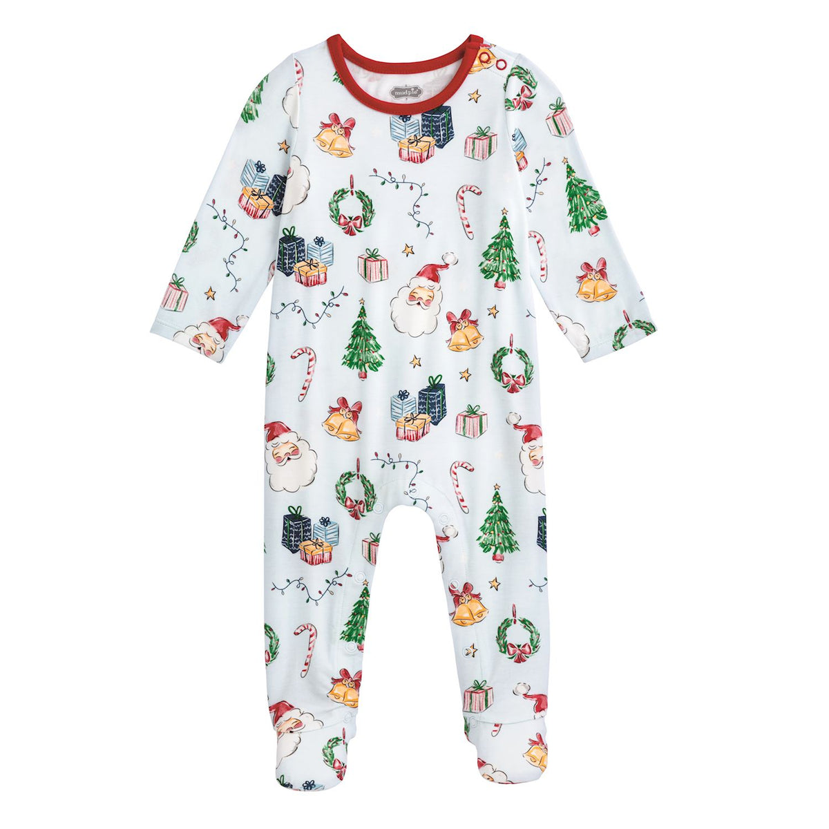 kids blue mud pie christmas sleeper 