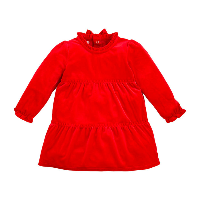 mud pie red velvet dress infant size