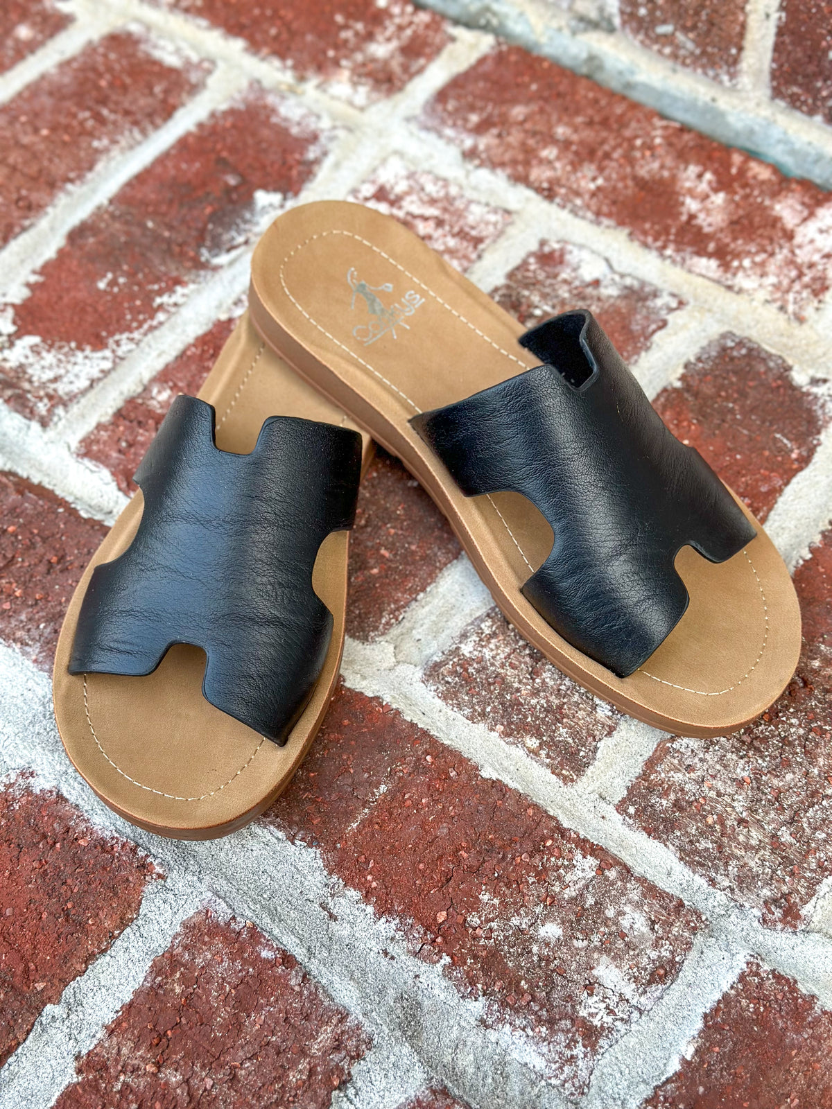 smoothe black bogalusa sandal corkys footwear