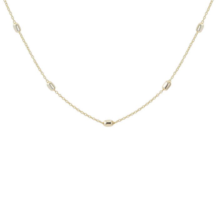 natalie wood designs everyday beaded gold necklace