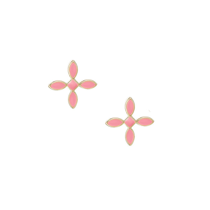 pink cross earring natalie wood designs 
