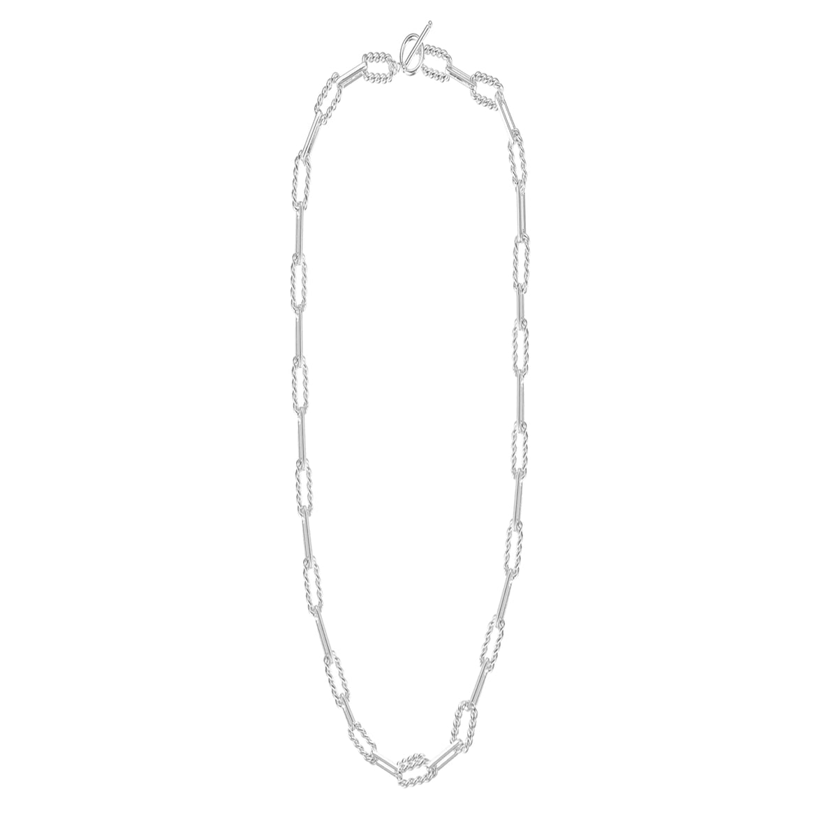 shes spicy chain link necklace silver
