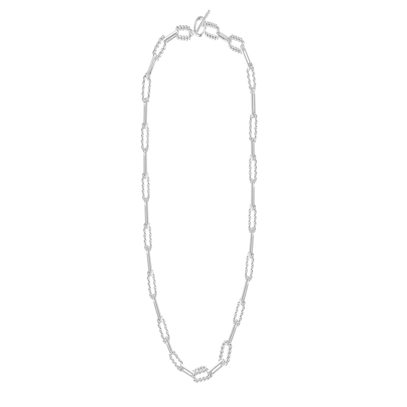 shes spicy chain link necklace silver