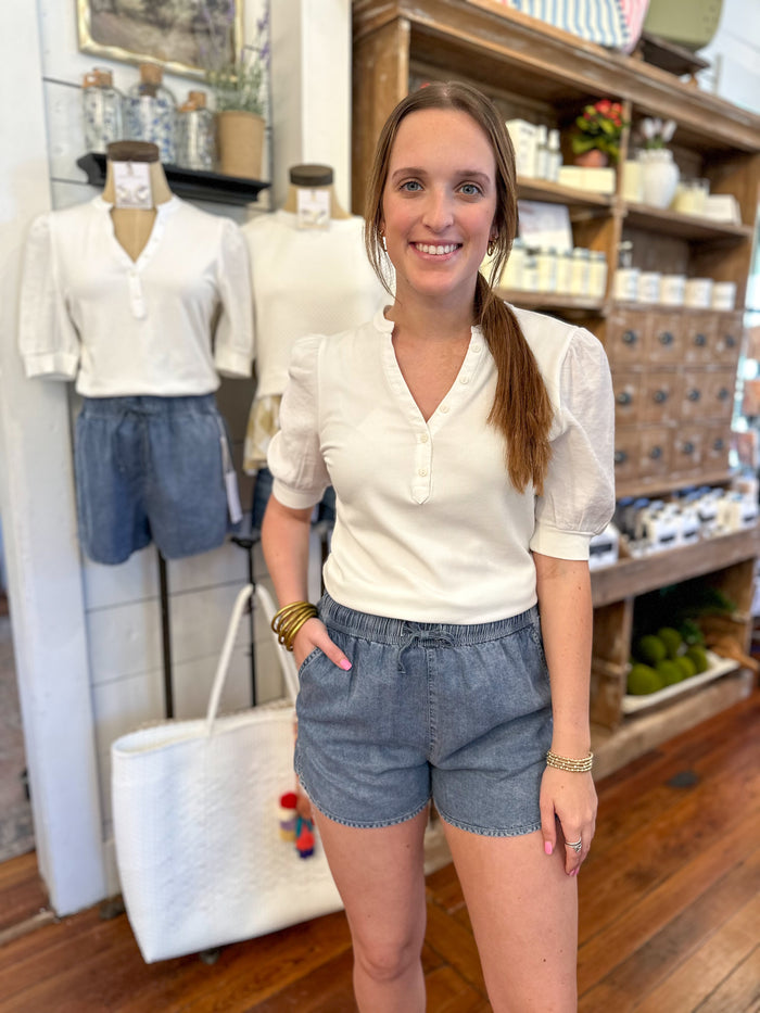 white tanner top from another love