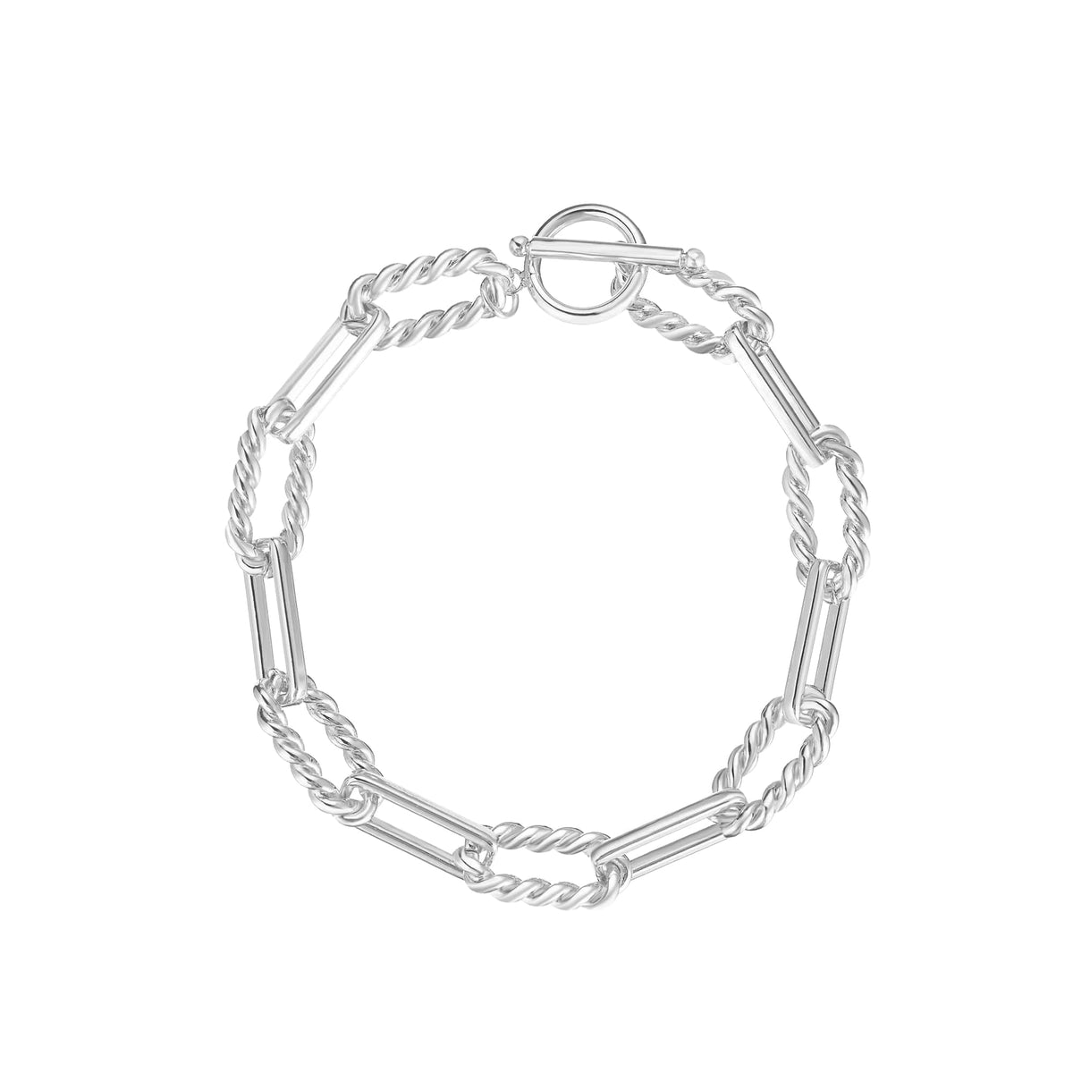shes spicy chain link bracelet silver
