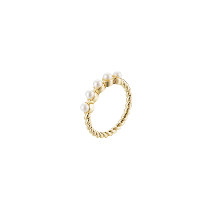 natalie wood designs pearl stacking ring gold