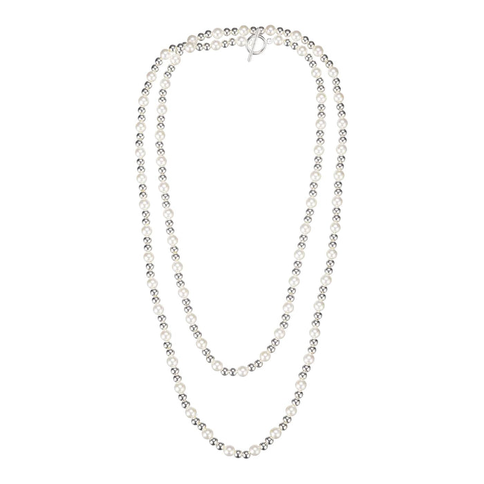 natalie wood designs silver pearl necklace 