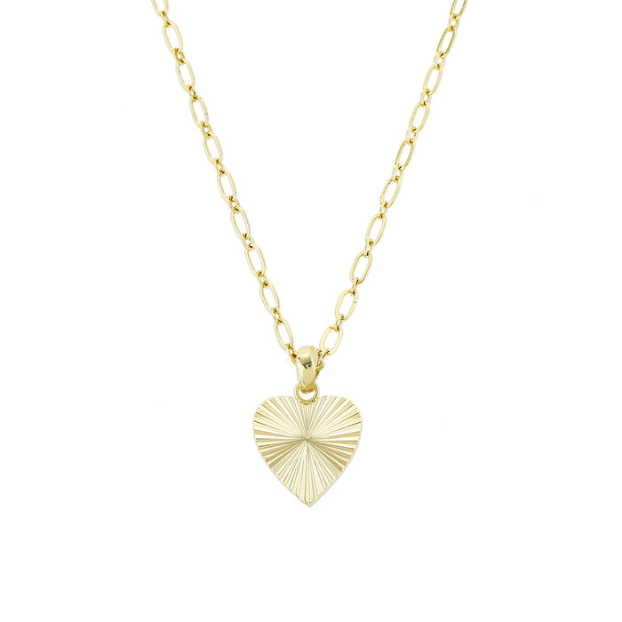 natlaie wood heart necklace