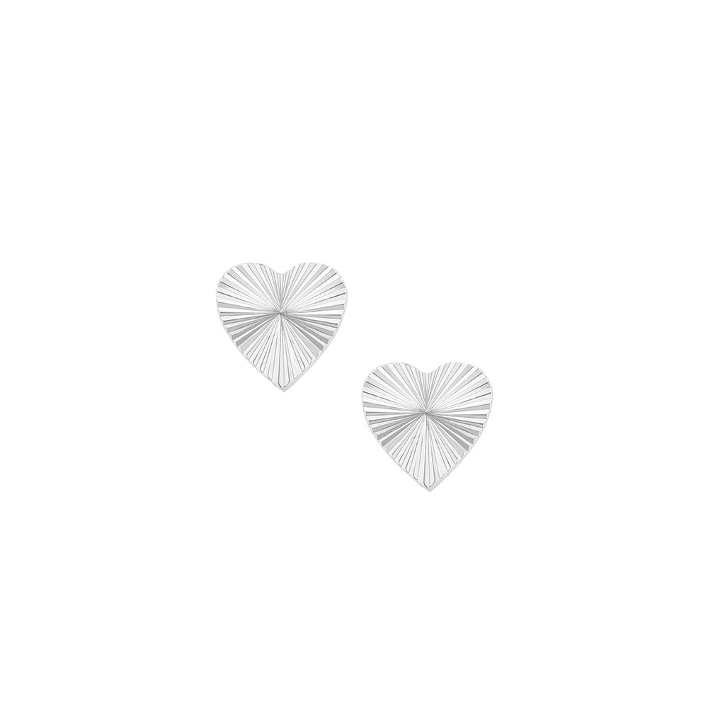natalie wood designs heart silver stud earring