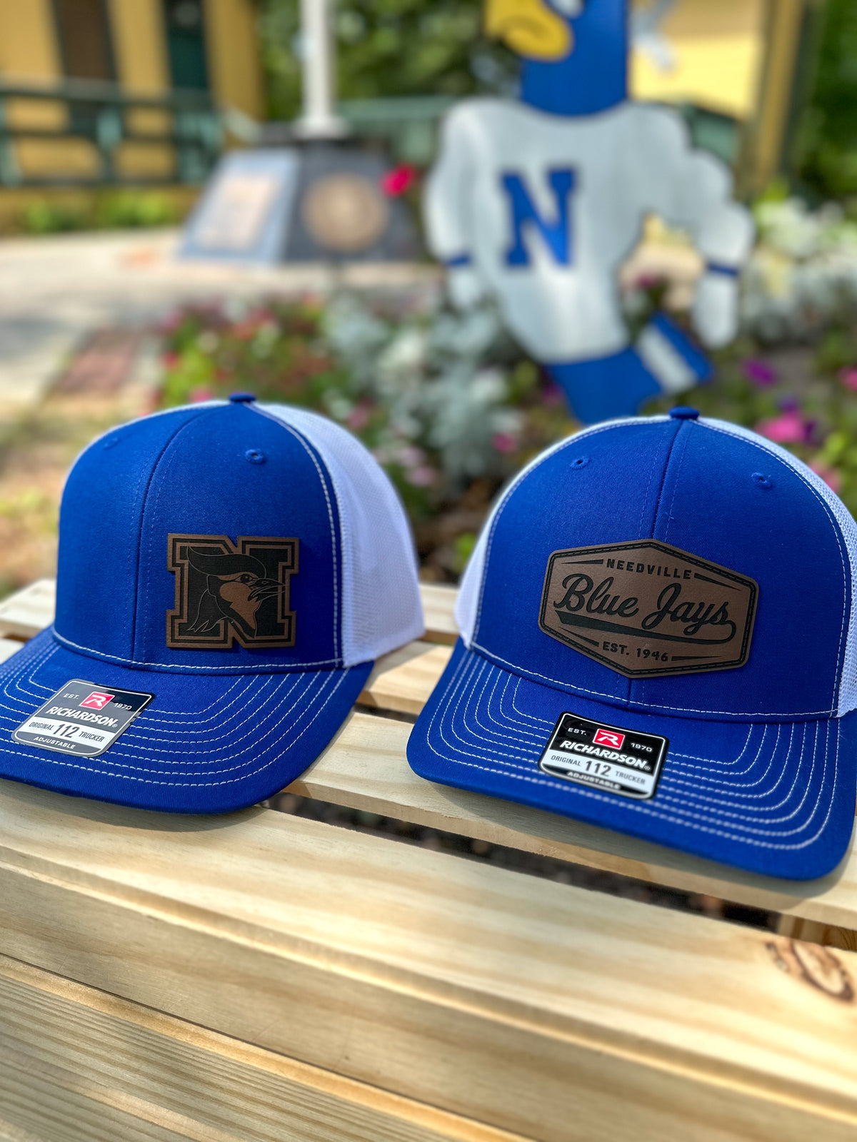 needville youth N blue and white hat