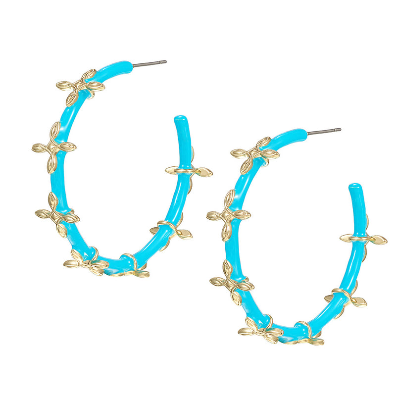 blue enamel sea breeze hoop natalie wood design