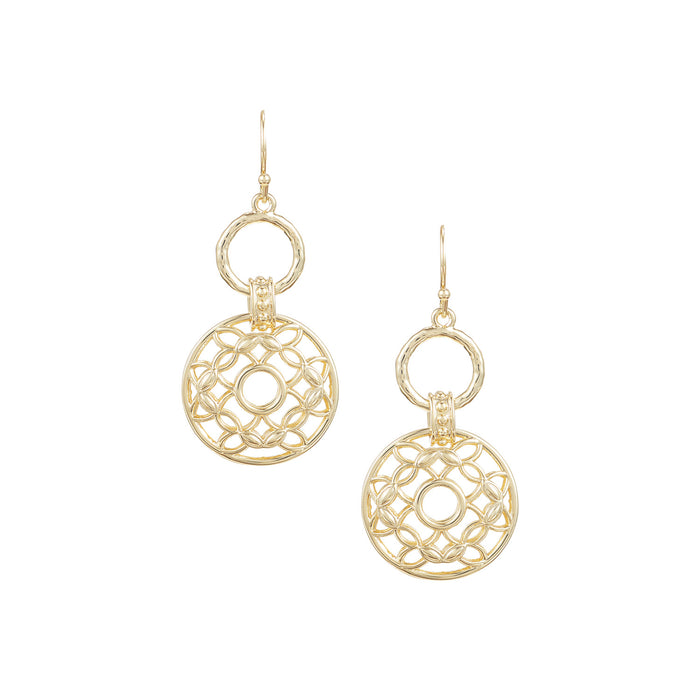 enchanted drop earring in gold 