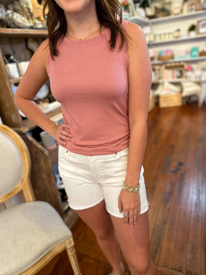 another love cleo tank in woodrose 