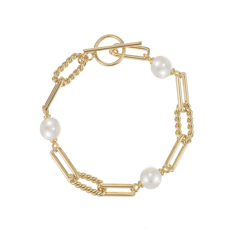 natalie wood gold pearl shes spicy bracelet 