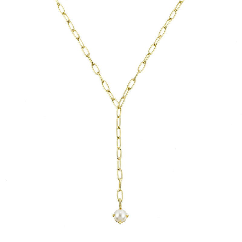 shine bright pearl lariat necklace natalie wood designs 