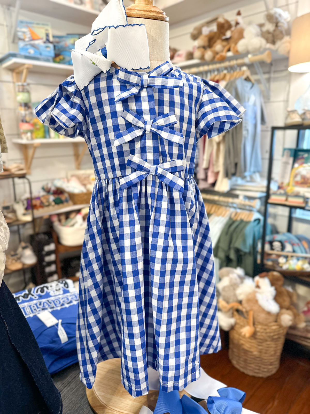 Blue Checkered Dress