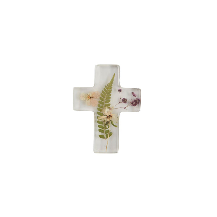 mud pie dried flower cross