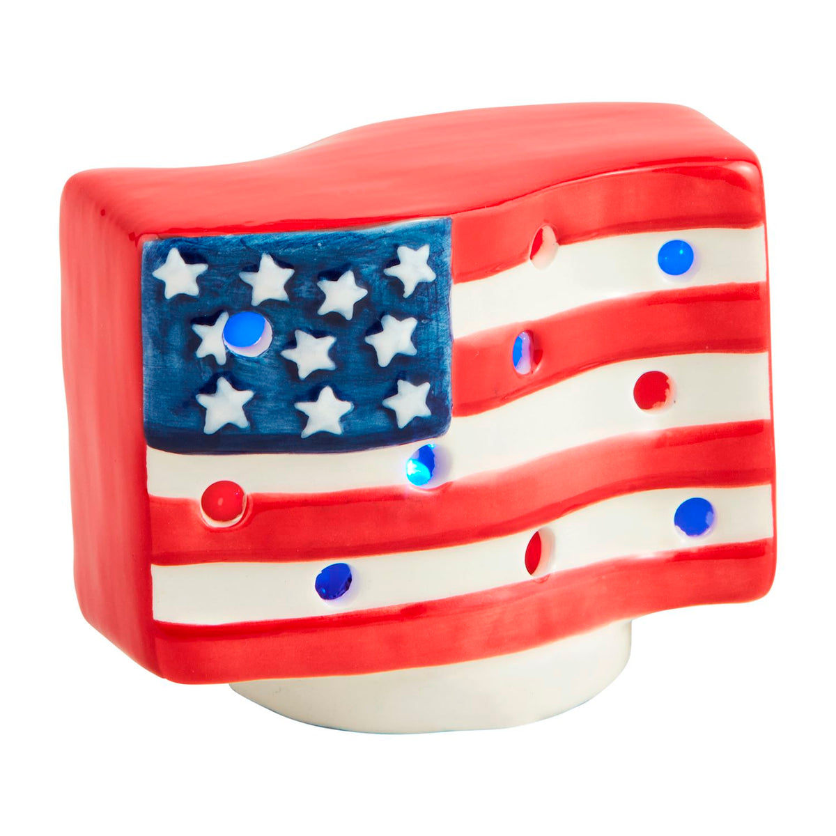 mud pie light up flag sitter 