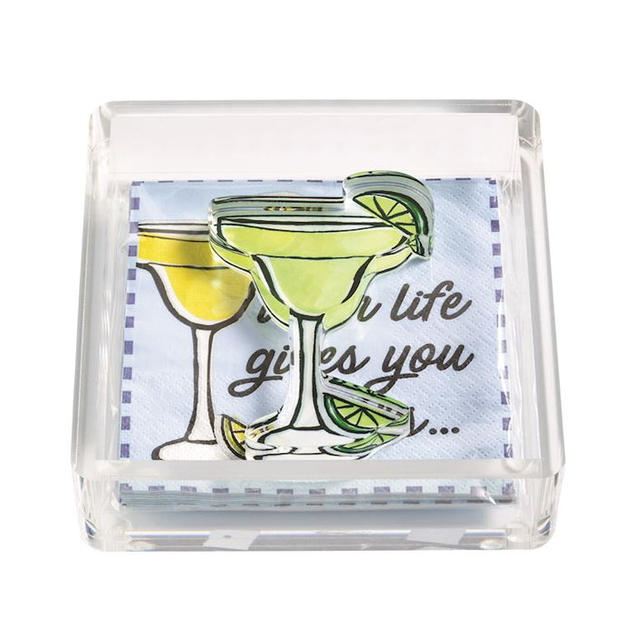 margarita napkins with margarita acrylic weight 