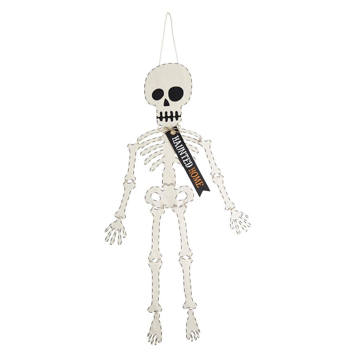 mud pie haunted home skeleton door hanger