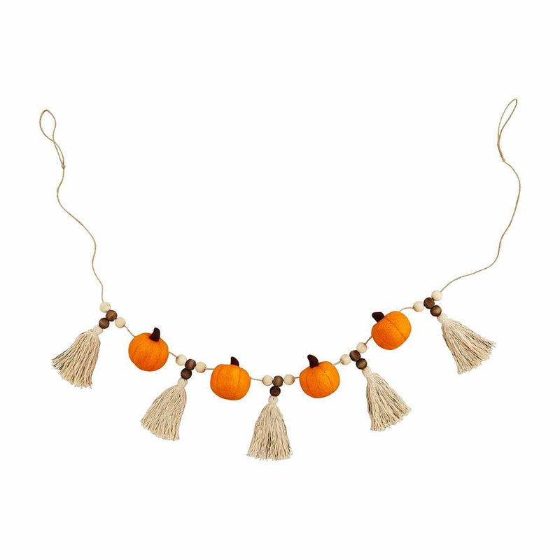 mud pie orange pumpkin garland