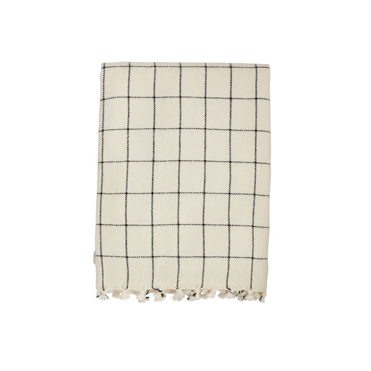 mud pie dark checkered blanket