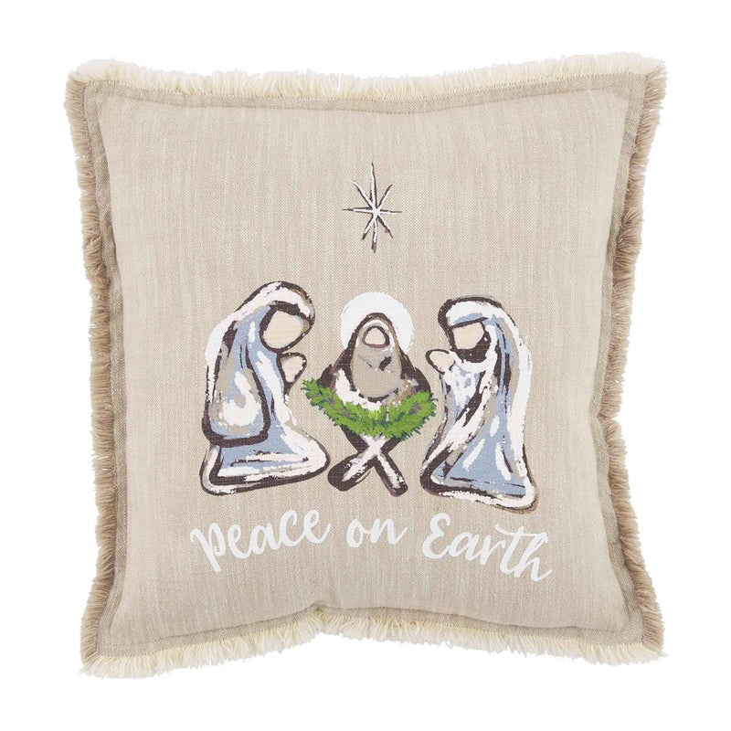 mud pie nativity pillow