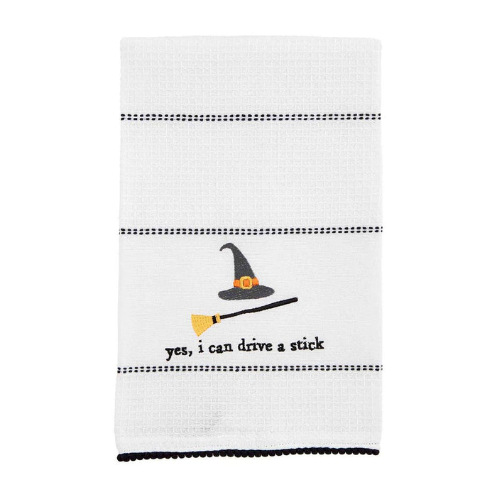 mud pie halloween dish towel 