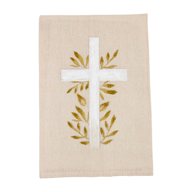 mud pie cross painted towel 
