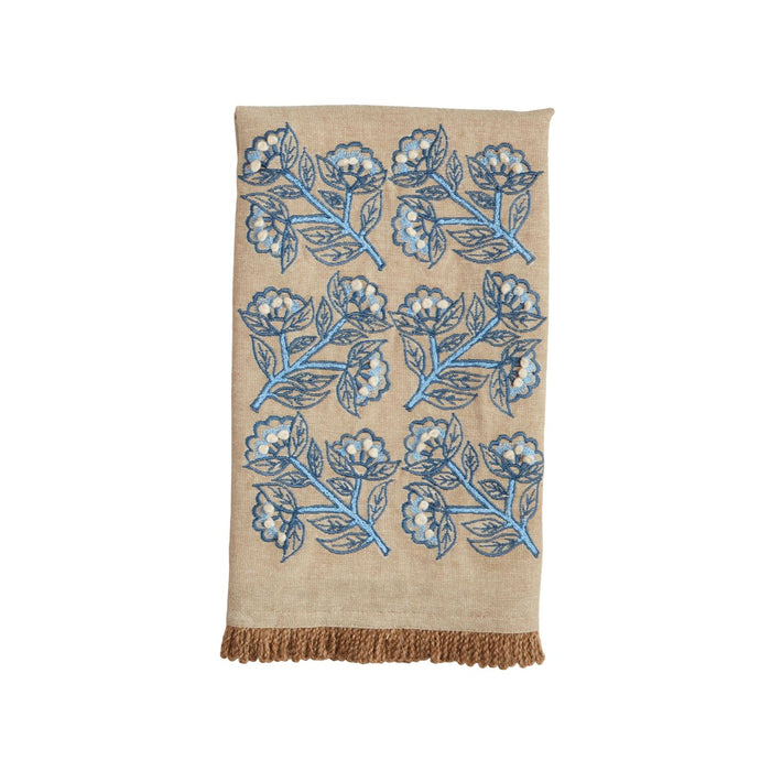 mud pie cornflower dish towel 