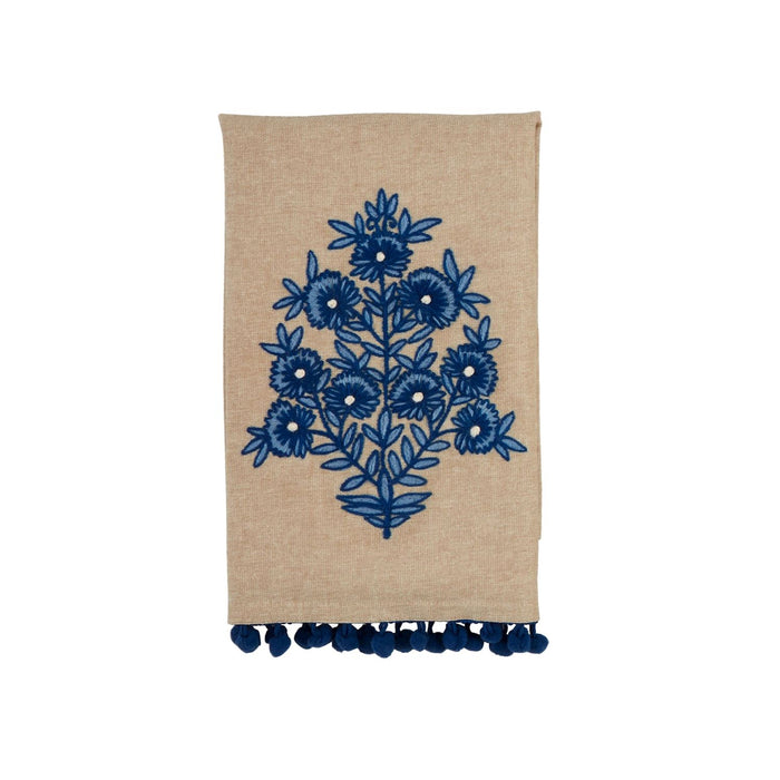 mud pie flower print stem towel 