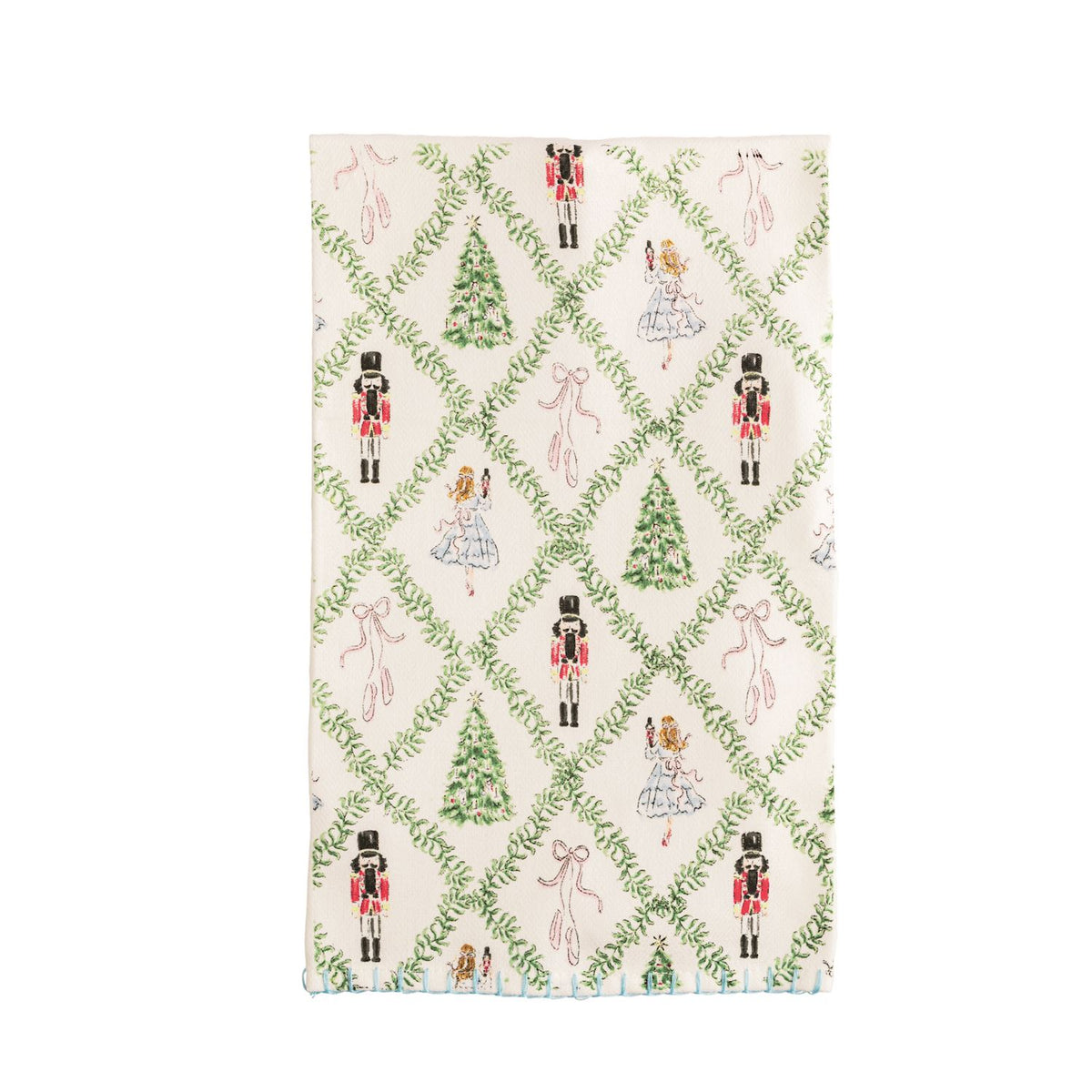 mud pie christmas nutcracker theme towel 