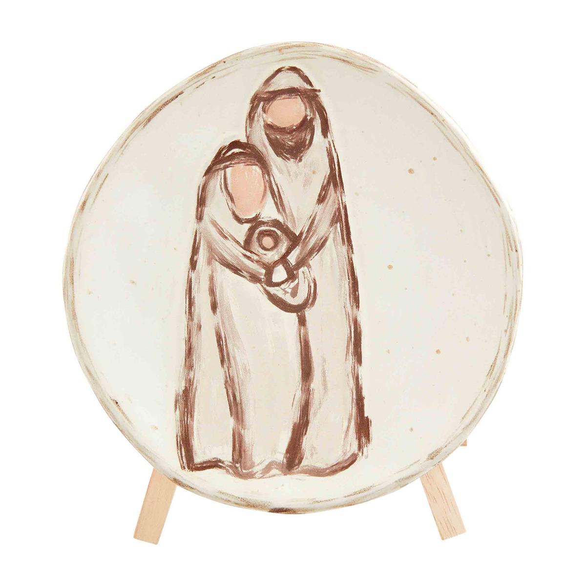 MUD PIE MARY AND JOSEPH PLATE