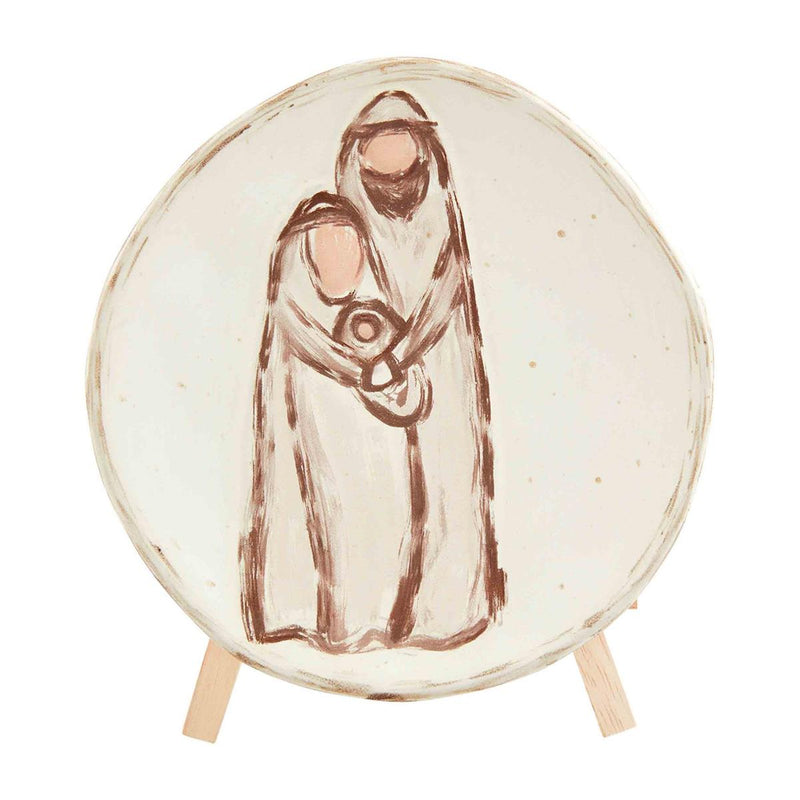 MUD PIE MARY AND JOSEPH PLATE