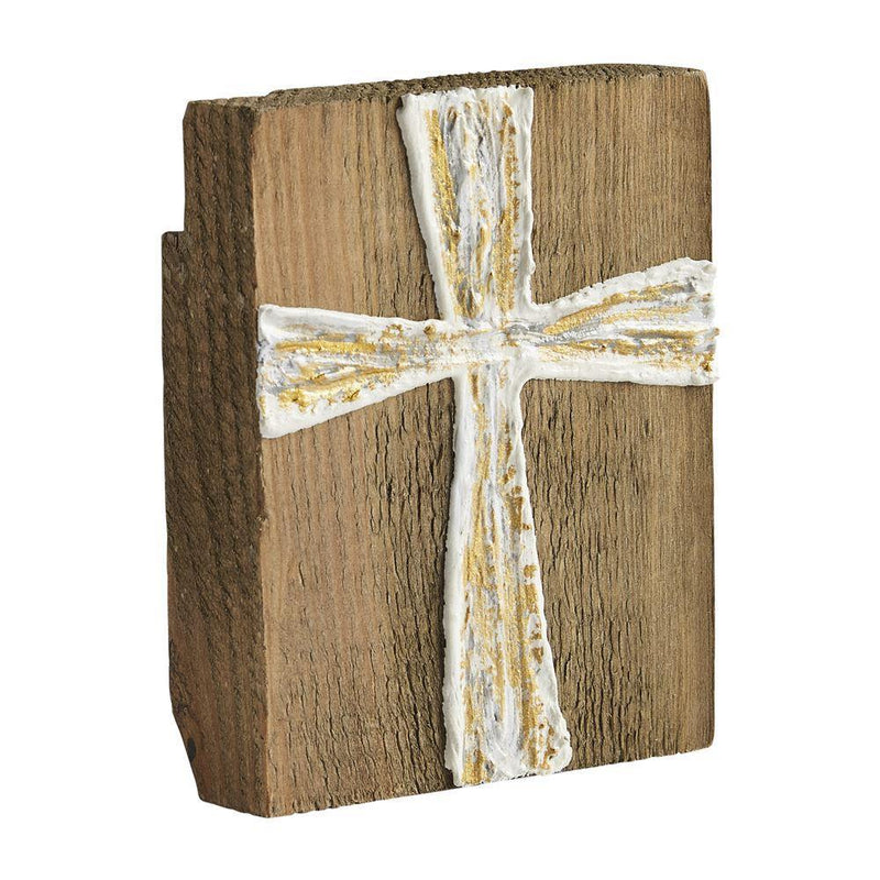 cross wood block painted