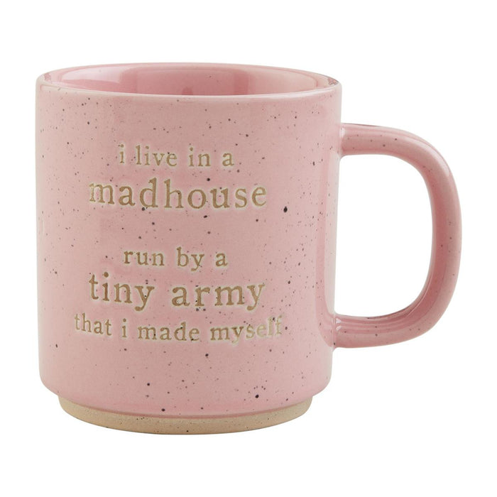 mom pink ceramic cup mud pie